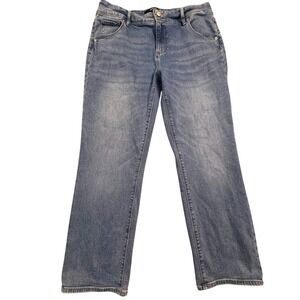 Hudson Los Angeles Women's Size 14 Blue Denim Straight Leg Jeans (W36xL28)‎